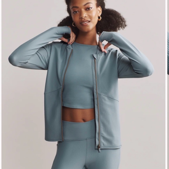 RHONE Tops - NWT - Rhone Ripple Full Zip Hoodie in Blue Hue, Size: Small